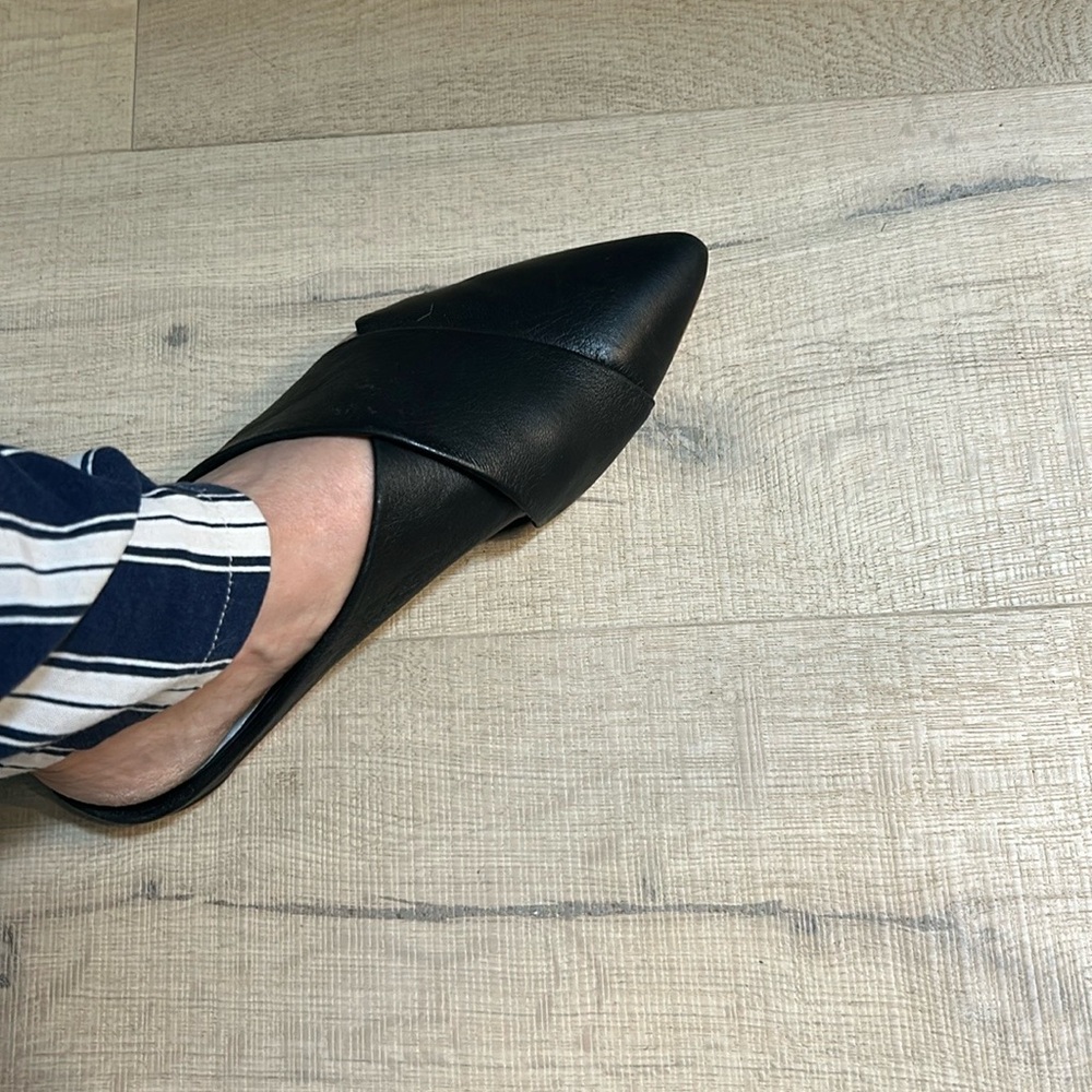 Dolce Vita Black Leather Mules - Picture 4 of 6